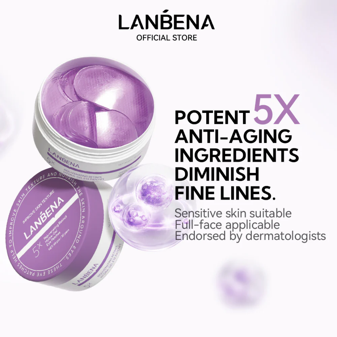 LANBENA - Rejuvenating Retinol Hydra‑Gel Eye Patches