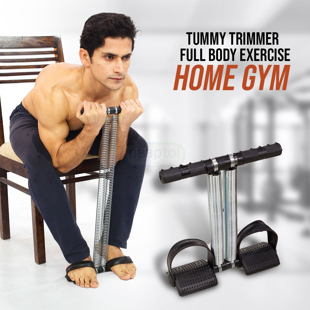 High-Tension Steel Resistance Tummy Trimmer (For Male & Female)